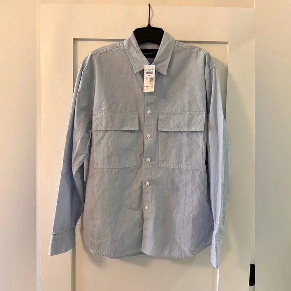 Abercrombie & Fitch Blue Striped Button Down - Picture 1 of 11